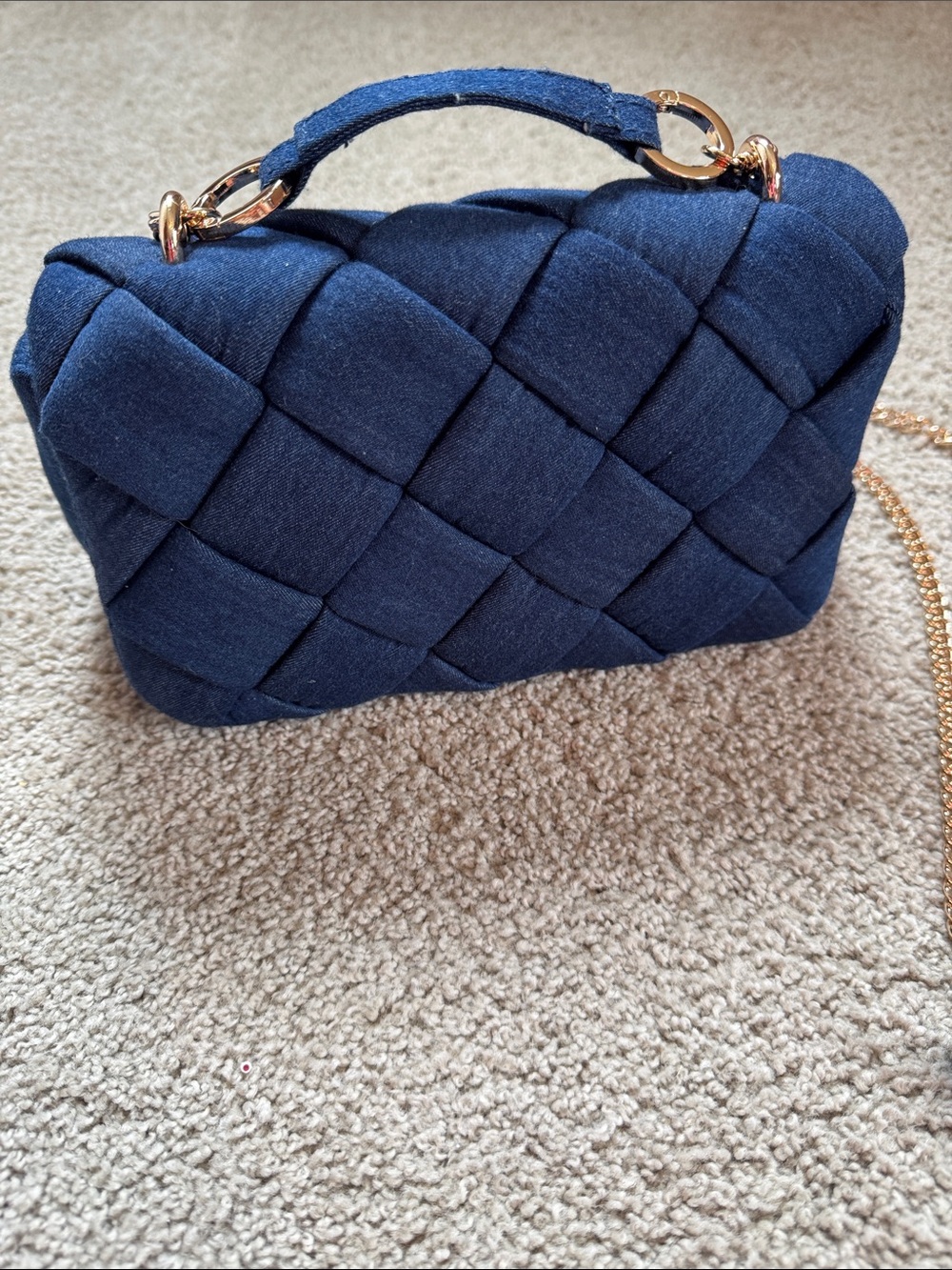 a new day Navy Woven Mini Crossbody